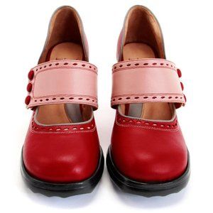 FLUEVOG 11 Red Mini Zaza * New - never worn * Discontinued Style